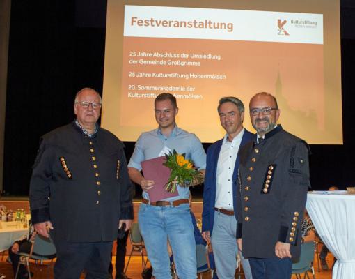 Prof. Dr. habil. Andreas Berkner, Niclas Karl Buschner (Anerkennungspreis), Dr. Michael Struzina, Andy Haugk, Foto: Ronald Luckanus