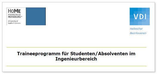 Infoblatt zum Traineeprogramm