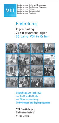 Einladung zum Ingenieurtag Zukunftstechnologien - 30 Jahre VDI im Osten [pdf zum Download]